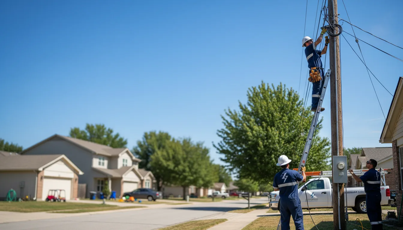 Residential electrician providing installation services in Kimberly, WI